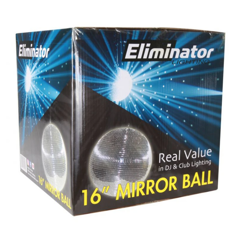 Eliminator EM16 Mirror Ball with Motor Ring - 16 Inch