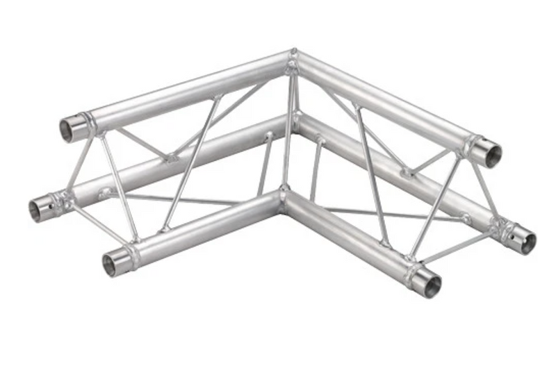 Global Truss F23-TR-96112-21 - Coin haut/bas à 2 voies à 90° pour système de fermes triangulaires F23 (1,64')