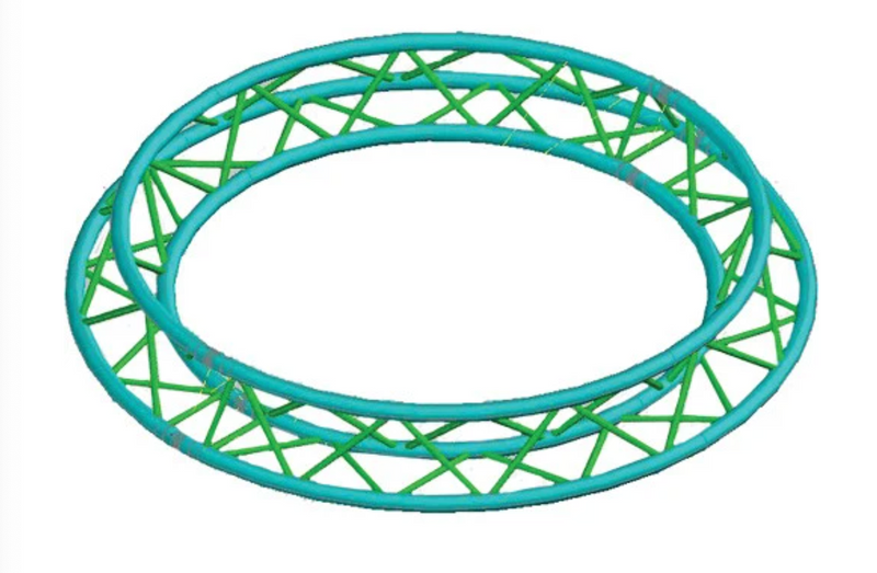 Global Truss F33-TR-C1.5-180 - Truss Circle for F33 Triangular Truss System (4.92')