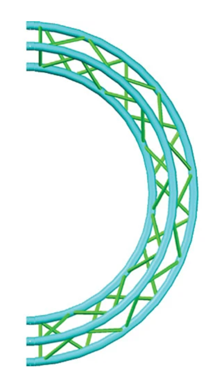 Global Truss F33-TR-C2-180 - Truss Circle for F33 Triangular Truss System (6.56')