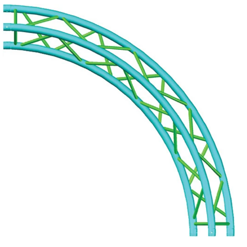 Global Truss F33-TR-C4-90 - Truss Circle for F33 Triangular Truss System (13.12')