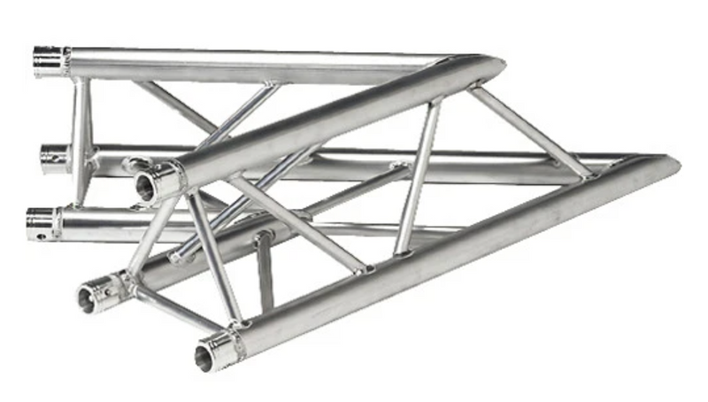 Global Truss F33-TR-4086UD - Two-Way 45° Apex Up/Down Corner for F33 Triangular Truss System (3.28')