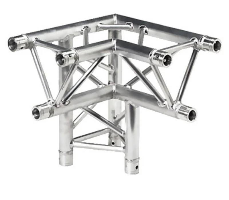 Global Truss F33-TR-4088UD - Two-Way 90° Apex Up/Down Corner for F33 Triangular Truss System (1.64')