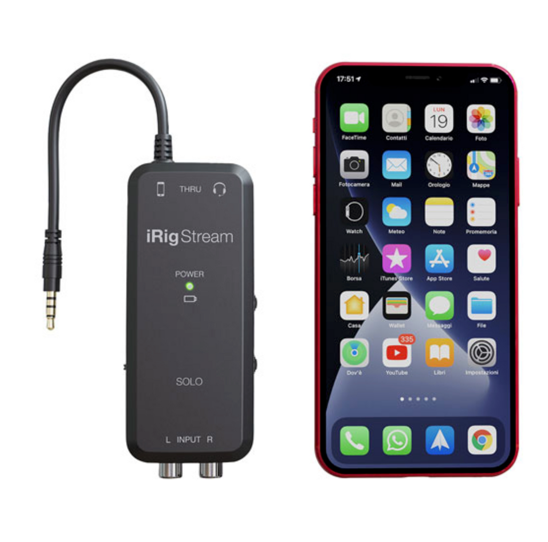IK Multimedia iRig Stream SOLO audio interface for iOS