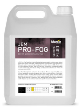 Jem Pro PRO FOG Liquide antibrouillard à dissipation extra rapide - 25 L