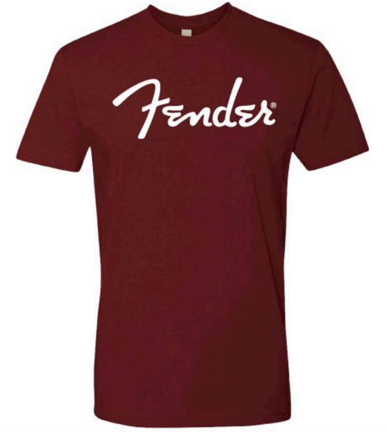 Fender Spaghetti Logo T-Shirt - Oxblood Taille Moyenne