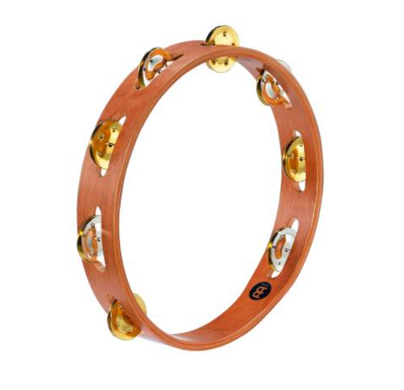 Meinl TA1M-SNT Recording Combo Wood Tambourine - Dual-Alloy Jingles