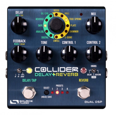 Source Audio SA263 Collider Stereo Delay+Reverb - Red One Music