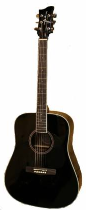Jay Turser JTA524D-BK - Dreadnaught Acoustic Guitar - Black