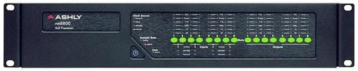 Ashly NE8800DT 8x8 Protea DSP Audio System Processor with 8Ch AES3 Inputs and Dante card