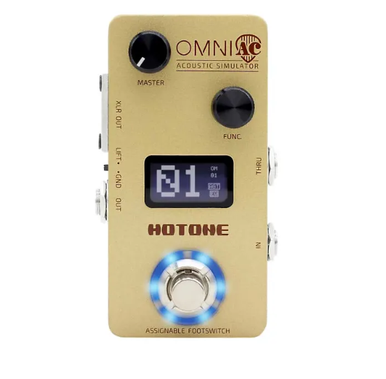 Hotone OMP-5 OMNI Acoustic Simulator Guitar Effects Pedal - Red One Music