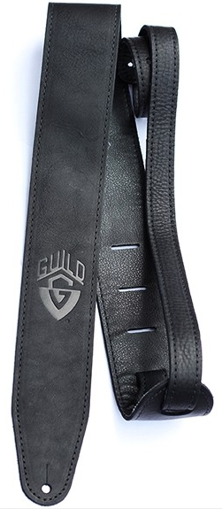 Guild STANDARD Leather Guitar Strap (Black) - Red One Music