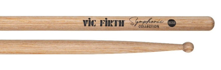 Vic Firth SYMPHONIC COLLECTION LAMINATED SCS2 Drumsticks - Red One Music