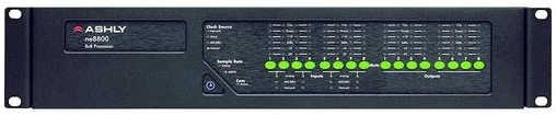 Ashly NE8800DST 8x8 Protea DSP Audio System Processor with 8Ch AES3 Inputs/Outputs and Dante card