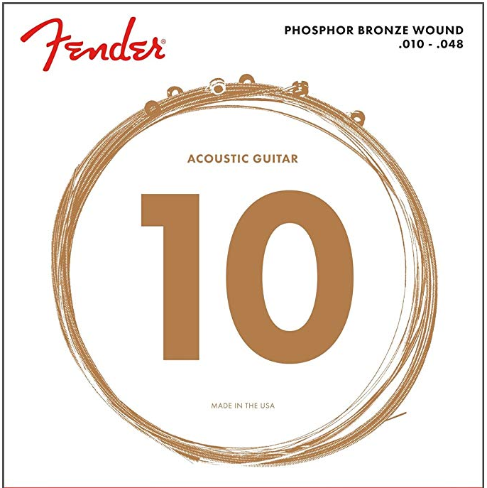 Fender 60XL Acoustic Guitar Phosphor Bronze Ball End Strings 10-48 - Red One Music