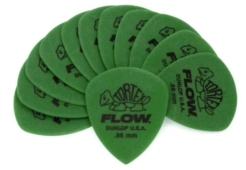 Dunlop 558P088 Tortex Flow .88 mm Guitar Picks 12-Pack - Red One Music