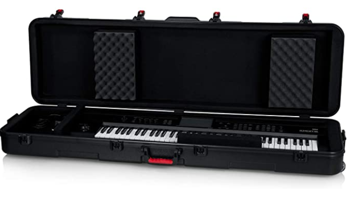 Gator GTSA-KEY88SLXL TSA Molded Keyboard Case w/ Wheels - 88-Keys Slim XL