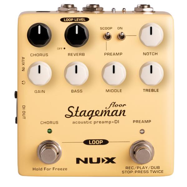 NuX STAGEMANFLOOR Stageman Floor Acoustic Preamp & DI Pedal