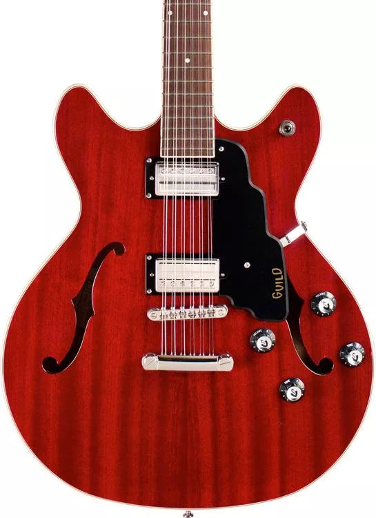 Guild Starfire I-12 Guitare électrique semi-cuite 12-String - Cherry Red