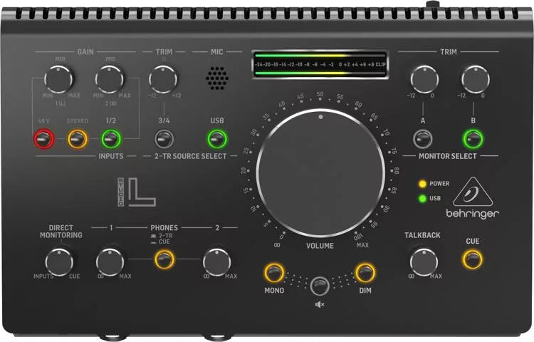 Behringer Studio L High-end Studio Control with VCA Control and USB Audio Interface (OPEN BOX)