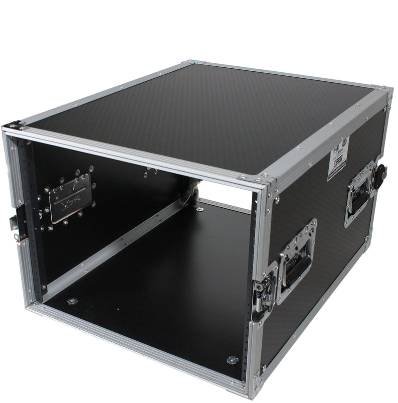 Prox T-8RSS24 8U SPACE AMP Rack Mount ATA Flight Case de 24 pouces de profondeur