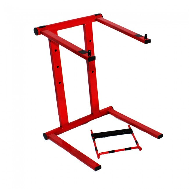 ProX T-LPS600R RED Foldable Portable Laptop Stand W/Adjustable Shelf - Red One Music
