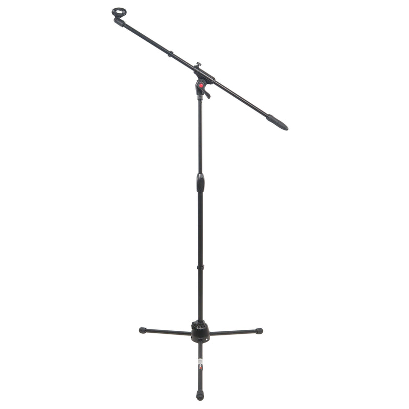 ProX T-MIC09 6 Ft Pro Tripod Microphone Concert Musician DJ Stand With Boom and Mic Clip