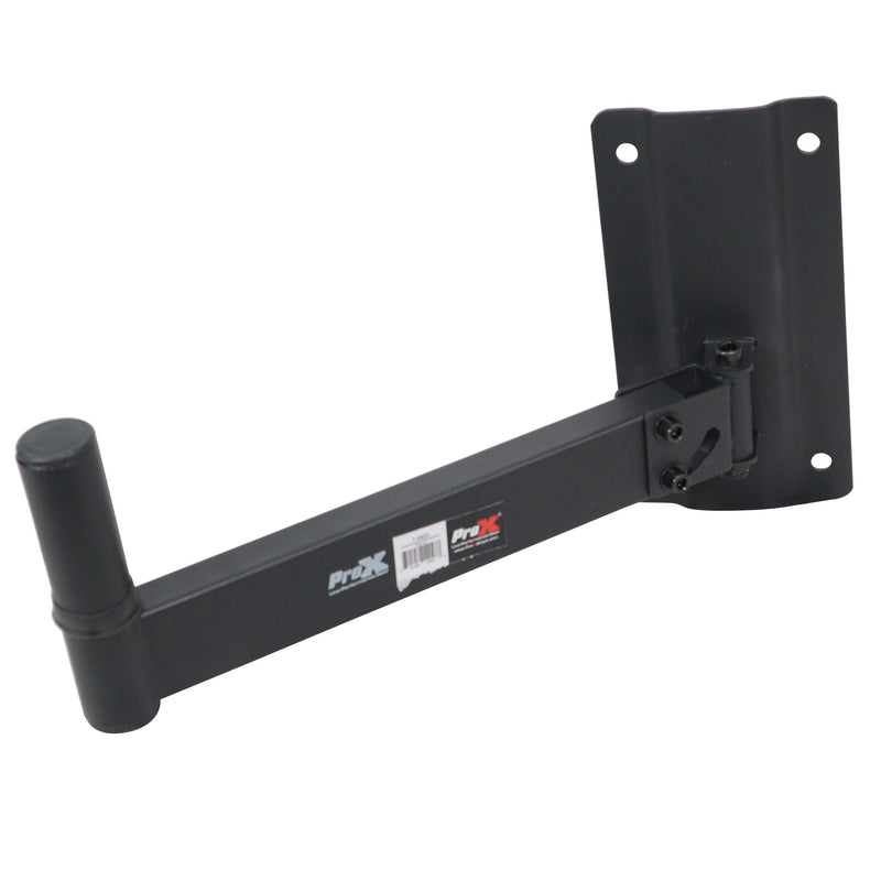 ProX T-SM32 Adjustable Wall Mount Hinged Bracket for PA Speaker Installations (Black Finish)