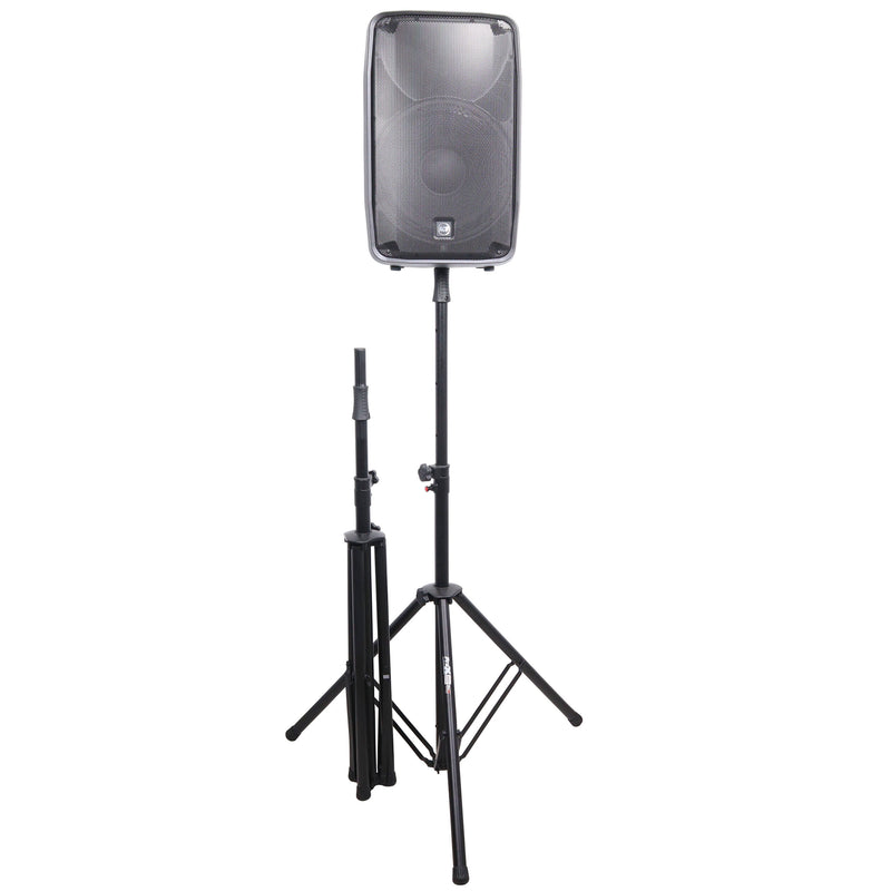 ProX T-SS82P Set/2 Pro Air Speaker stand w/Carry Bags (Black)