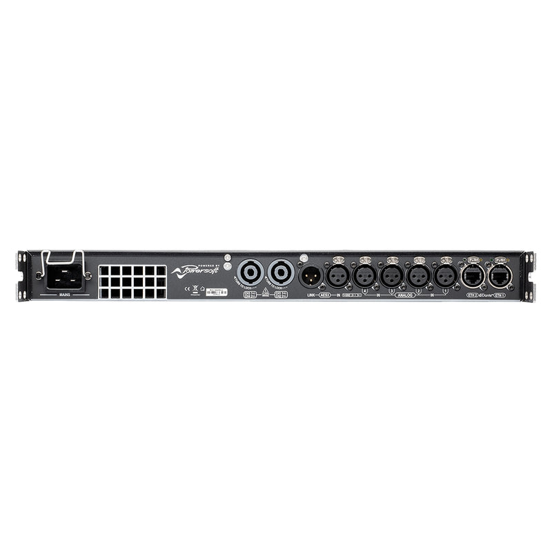 Plate-forme d'amplificateur haute performance Powersoft T904 à 4 canaux avec DSP et Dante™