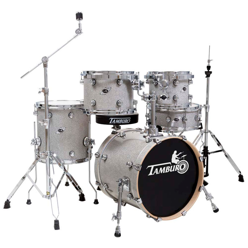 Tamburo TB FORMULA22SLSK Drum Set FORMULA Series 5 Pieces 22" Bass Drum (Silver Sparkle)