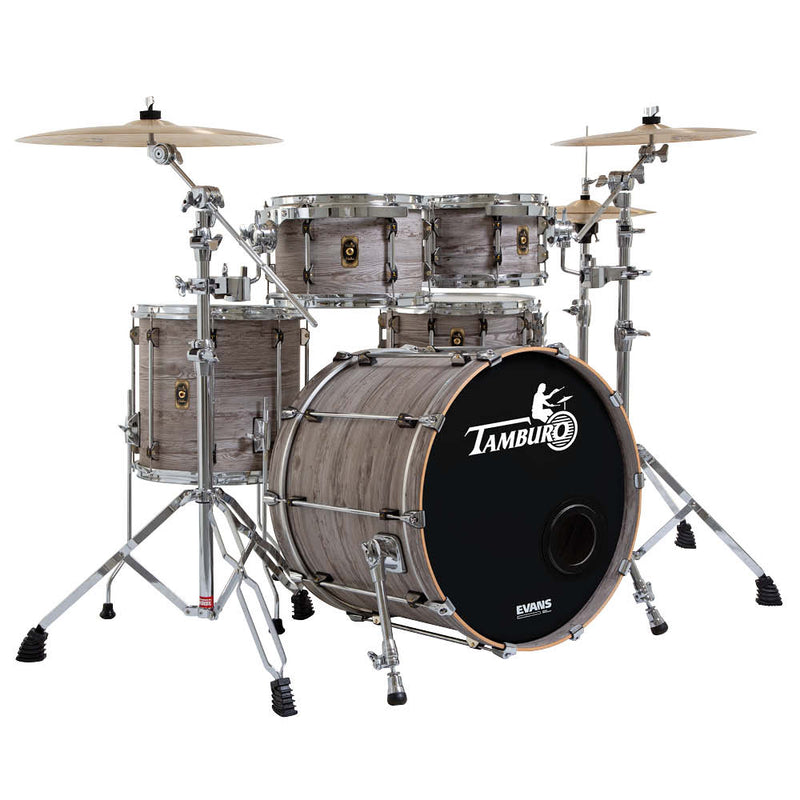 Tamburo TB UNIKA522VT16 UNIKA Series 5-piece Wood Shell Pack with Snare Drum and 22" Bass Drum and 16" Floor Tom (Vintage)