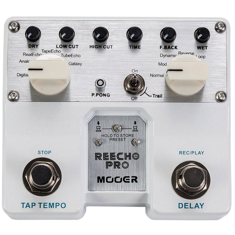 Mooer TDL1 Reecho Pro double pédale de retard numérique