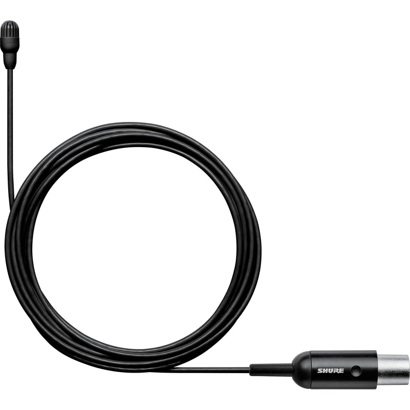 Shure TL46B/O-MTQG TwinPlex Omnidirectional Lavalier Microphone (TA4F, Black)