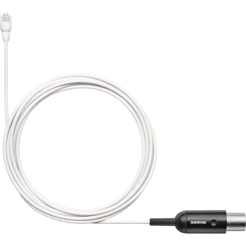 Shure TL46W/O-MTQG TwinPlex Omnidirectional Lavalier Microphone (TA4F, White)