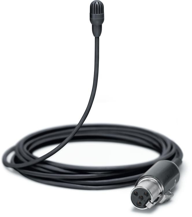 Shure TL47B/O-MTQG-A TwinPlex Omnidirectional Lavalier Microphone with Accessories (TA4F, Black)