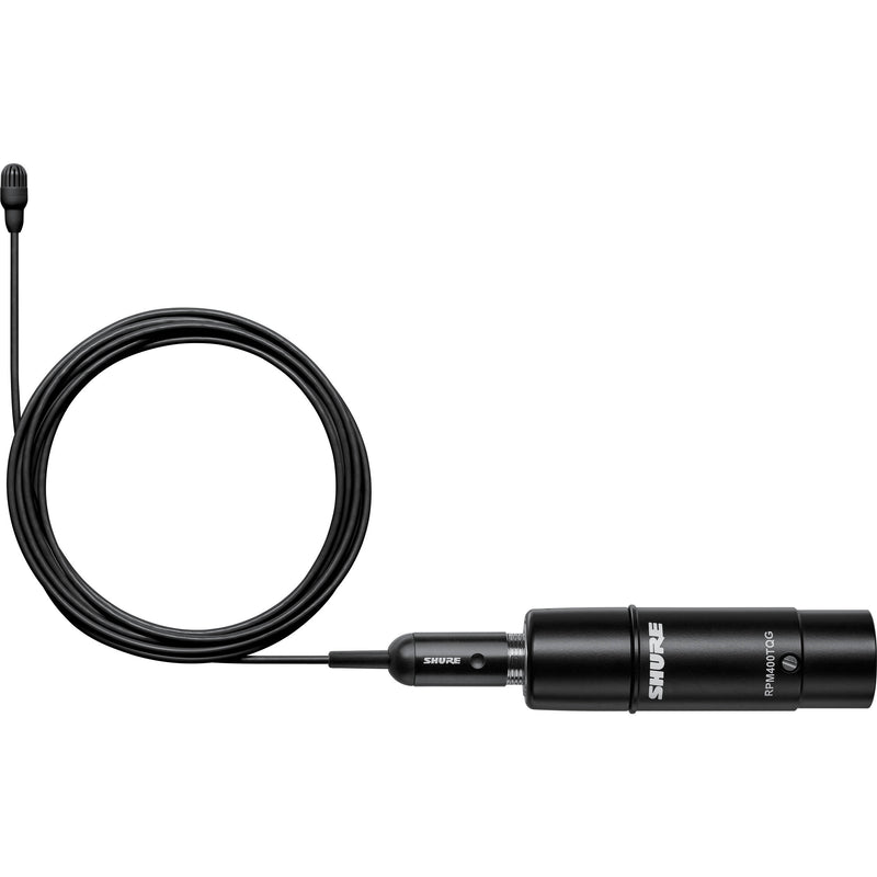 Shure TL47B/O-XLR-A TwinPlex Omnidirectional Lavalier Microphone with Accessories (XLR, Black)