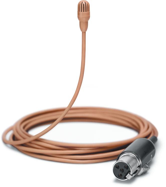 Shure TL47C/O-MTQG-A Microphone cravate omnidirectionnel TwinPlex avec accessoires (TA4F, cacao)