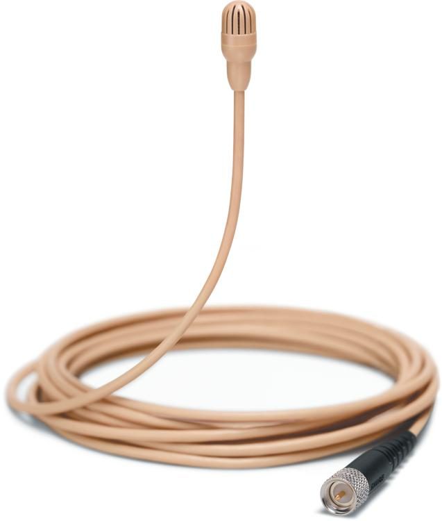 Shure TL47T/O-MDOT-A TwinPlex Omnidirectional Lavalier Microphone with Accessories (Microdot, Tan)