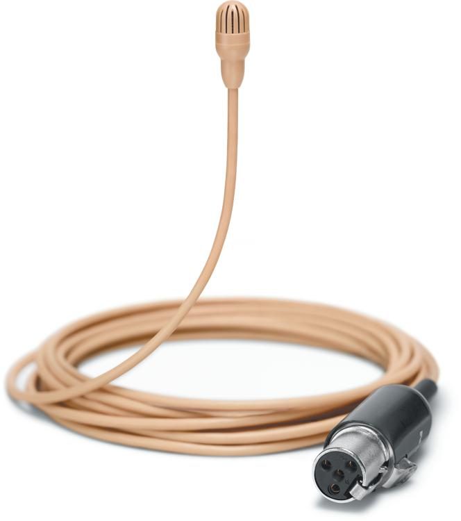 Shure TL47T/O-MTQG-A Microphone cravate omnidirectionnel TwinPlex avec accessoires (TA4F, Tan)