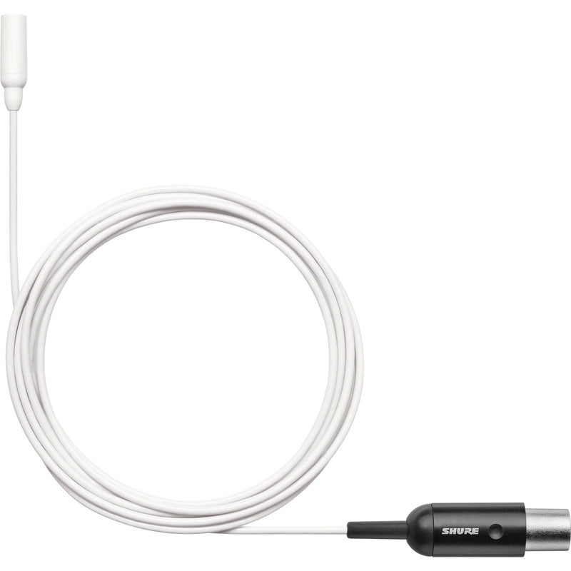 Shure TL48W/O-MTQG-A TwinPlex Omnidirectional Lavalier Microphone (TA4F, White)