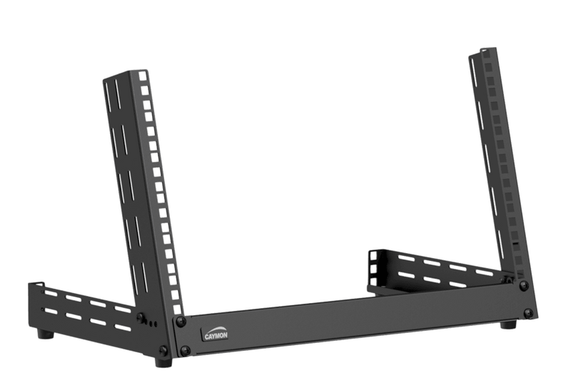 Caymon TPR306A/B Desktop Open Frame Rack For 6 Units With  Adjustable Angle 0°~15°