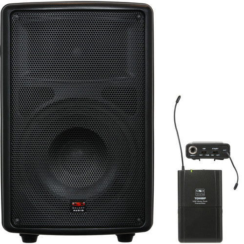 Galaxy Audio TQ8 Traveler Quest 8 All-In-One Portable Wireless PA System with Wireless Beltpack (N2 517.550MHz)