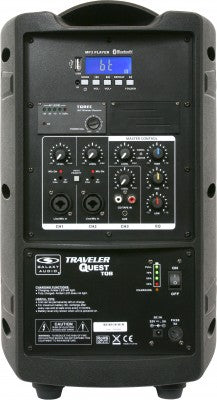 Galaxy Audio TQ8-2R Traveler Quest 8 Système PA sans fil portable tout-en-un avec 2 récepteurs et 2 émetteurs