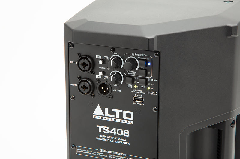 Haut-parleur amplifié Alto TS408 2000 W avec Bluetooth