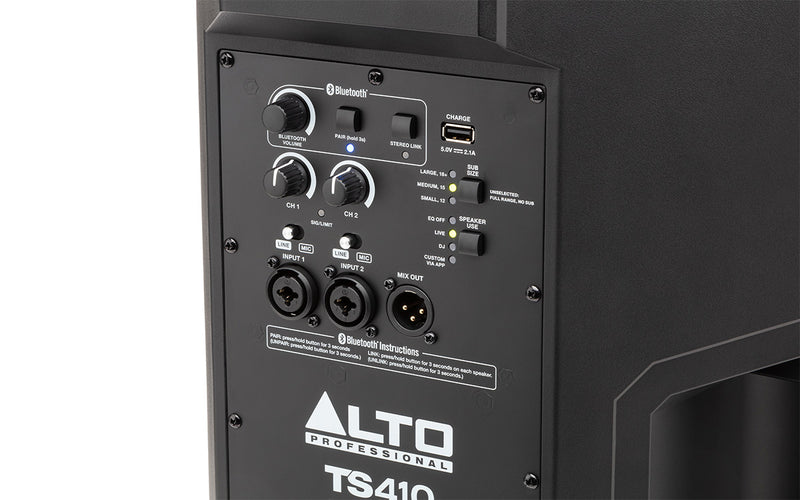 Haut-parleur amplifié Alto TS410 2000 W avec Bluetooth