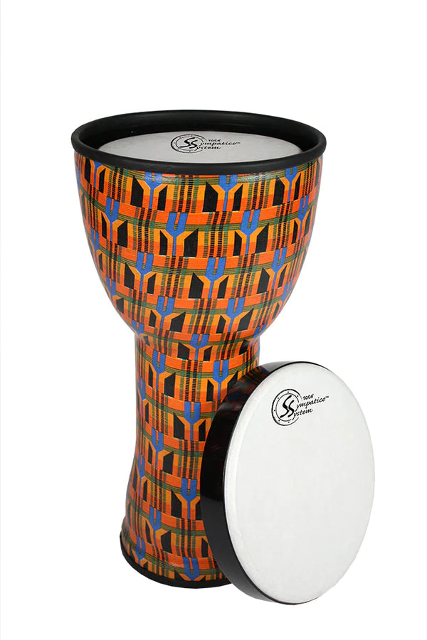 Toca TSSND-10K-FP Sympatico™ Nesting Djembes Pretuned Heads 10" (Kente Cloth)