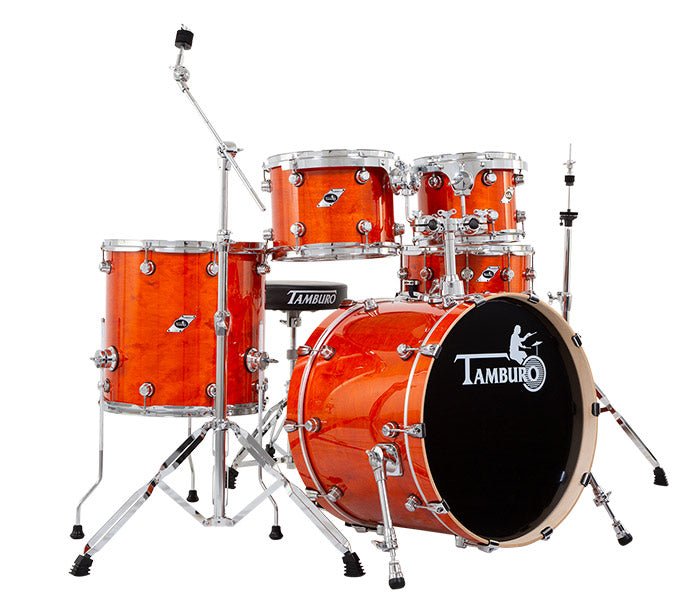 Tamburo TB FORMULA22CG Drum Set FORMULA Series 5 Pieces 22" Bass Drum (Cherry Gloss)