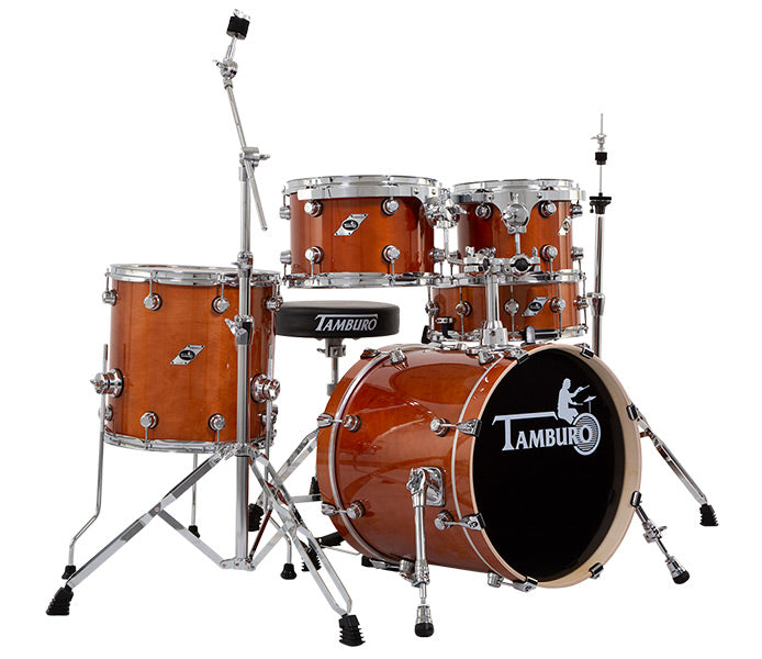 Tamburo TB FORMULA22LBR Drum Set FORMULA Series 5 Pieces 22" Bass Drum (Light Brown)
