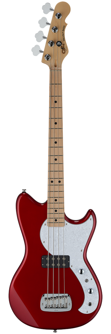 G&L Tribute Series FALLOUT Short Scale 30" Electric Bass  - Candy Apple Red